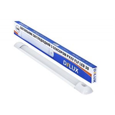 Світильник DELUX FLF 30, 220V, 16W, 6500K з датчиком руху
