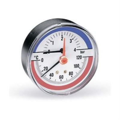 Термоманометр WATTS F+R818 TIM80 0-120 °C/0-4 Bar