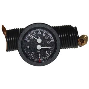 Термоманометр капиллярный CEWAL TI 52 P 0-120 °C/0-4 Bar